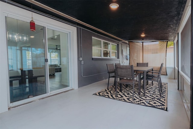 view of patio / terrace featuring outdoor dining space