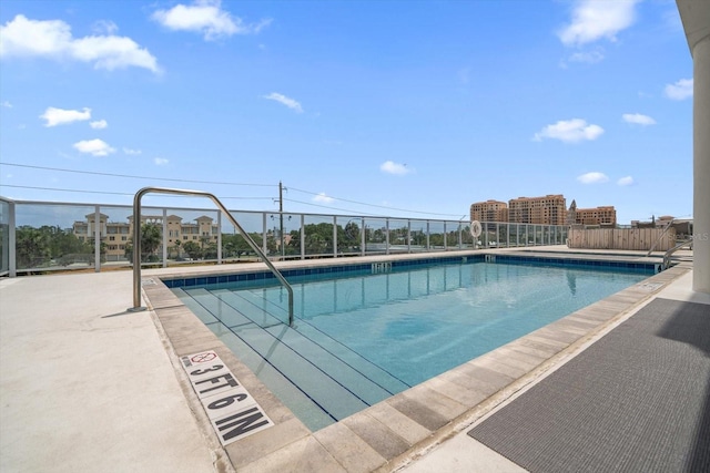 pool with fence