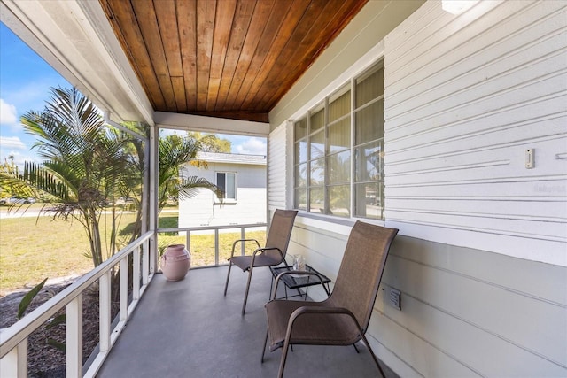 view of patio / terrace with a porch