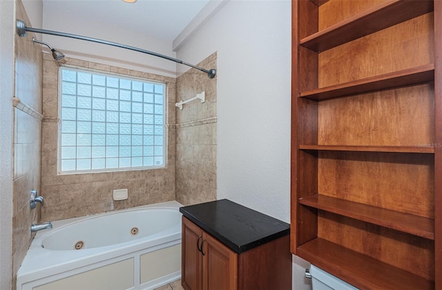 bathroom featuring a combined bath / shower with jetted tub