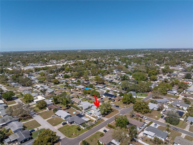 drone / aerial view featuring a residential view