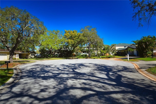 view of road with curbs