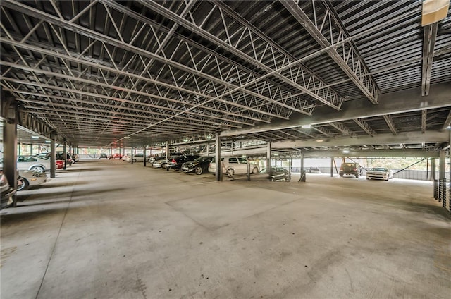 view of parking deck