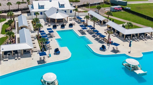 view of pool with a patio area