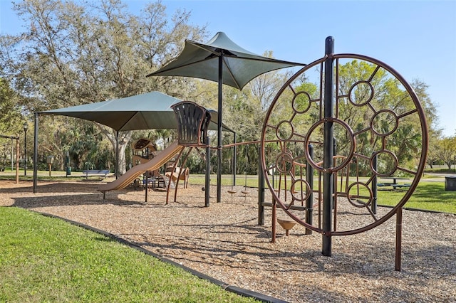 view of communal playground