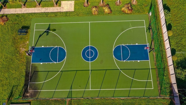 view of basketball court featuring community basketball court