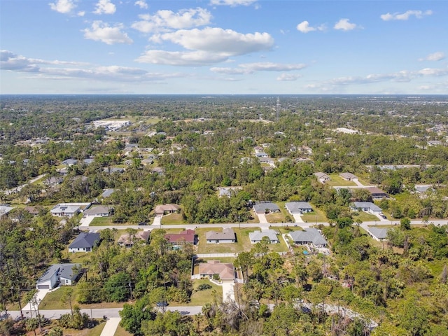 drone / aerial view with a residential view