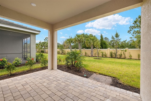 20405 Symphony Pl, Venice, FL 34293 - view of patio / terrace with a fenced backyard