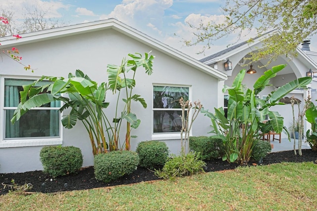 view of property exterior featuring stucco siding