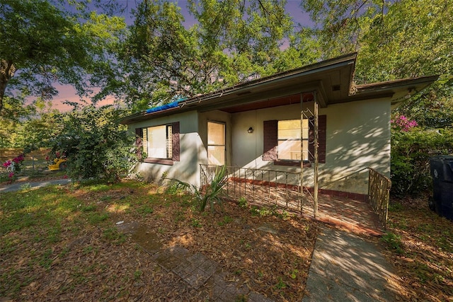 view of front of property with stucco siding