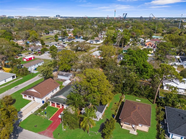 bird's eye view with a residential view