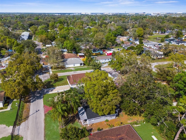 bird's eye view with a residential view