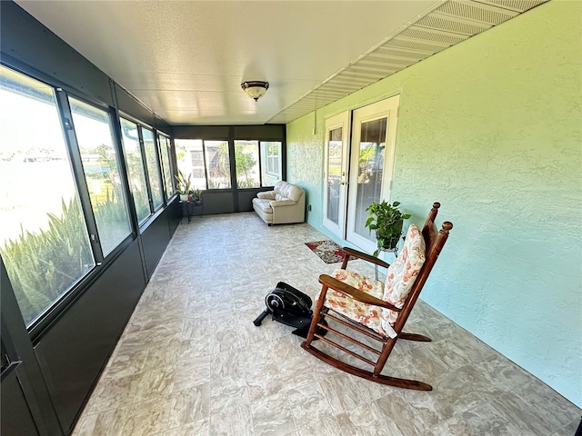 view of sunroom / solarium