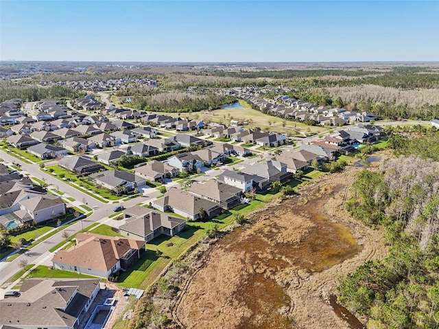 aerial view featuring a residential view