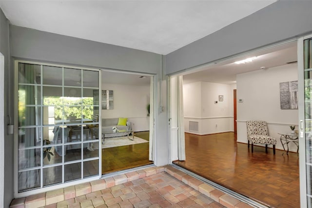 doorway to property with visible vents