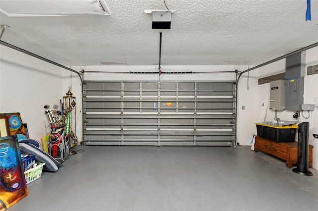 garage featuring electric panel