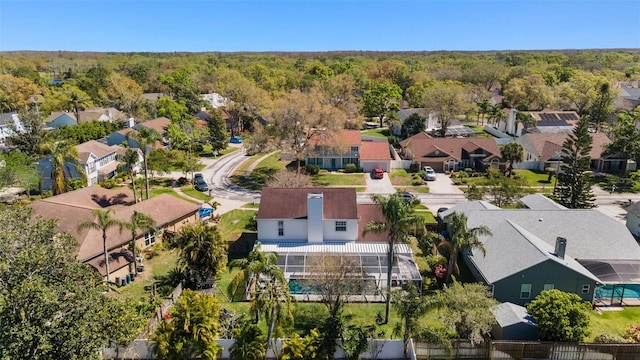 15703 Jericho Dr, Odessa, FL 33556 - aerial view of residential area featuring a forest