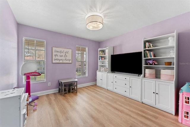 15703 Jericho Dr, Odessa, FL 33556 - rec room with light wood finished floors and baseboards