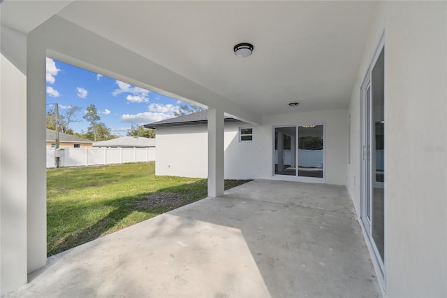 view of patio / terrace with fence