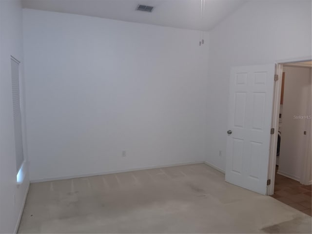 empty room with visible vents