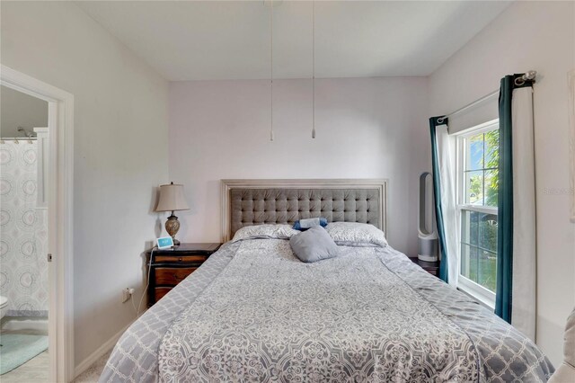 bedroom with ensuite bath