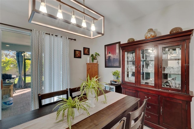 view of dining room