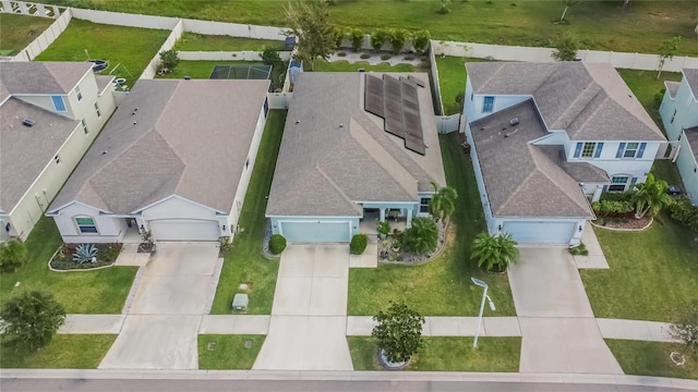 bird's eye view featuring a residential view