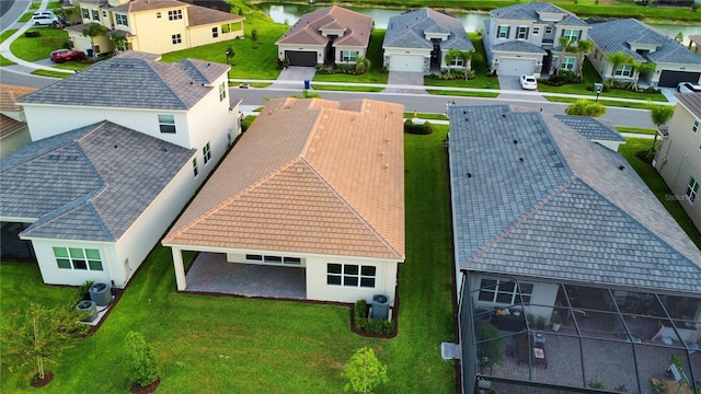 bird's eye view with a residential view