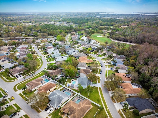 bird's eye view featuring a residential view