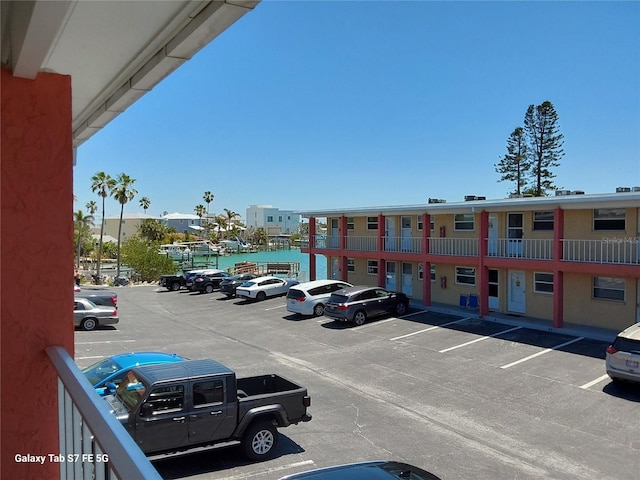 view of uncovered parking lot