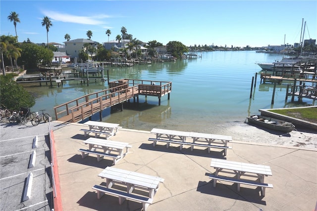 dock with a water view