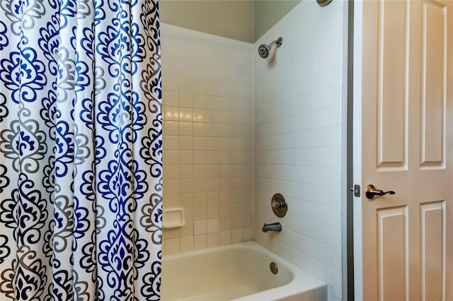 full bath featuring shower / tub combo