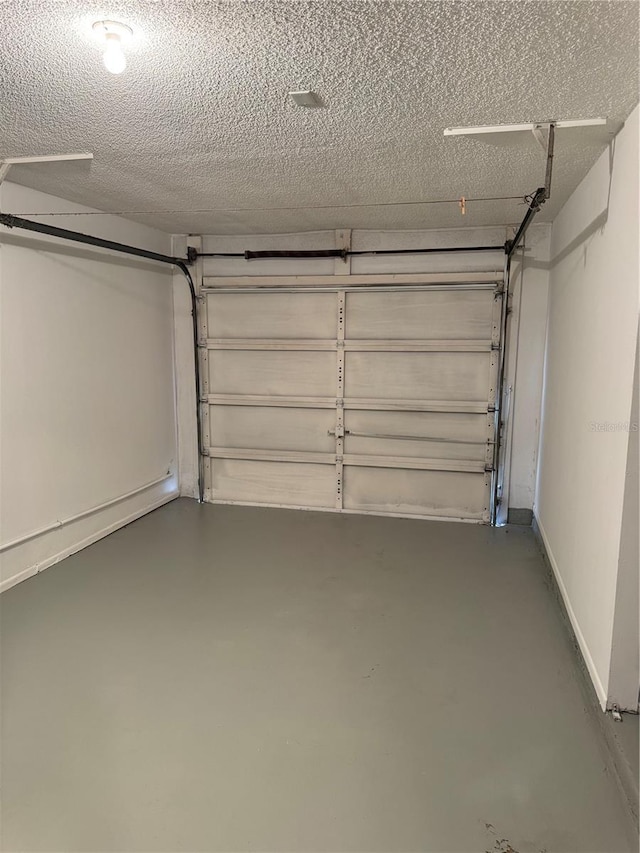 garage with baseboards