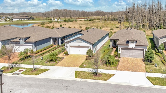 aerial view featuring a residential view