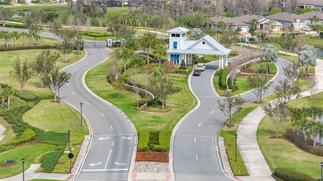 aerial view featuring a residential view