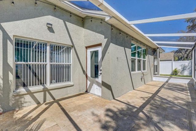 view of patio / terrace with fence