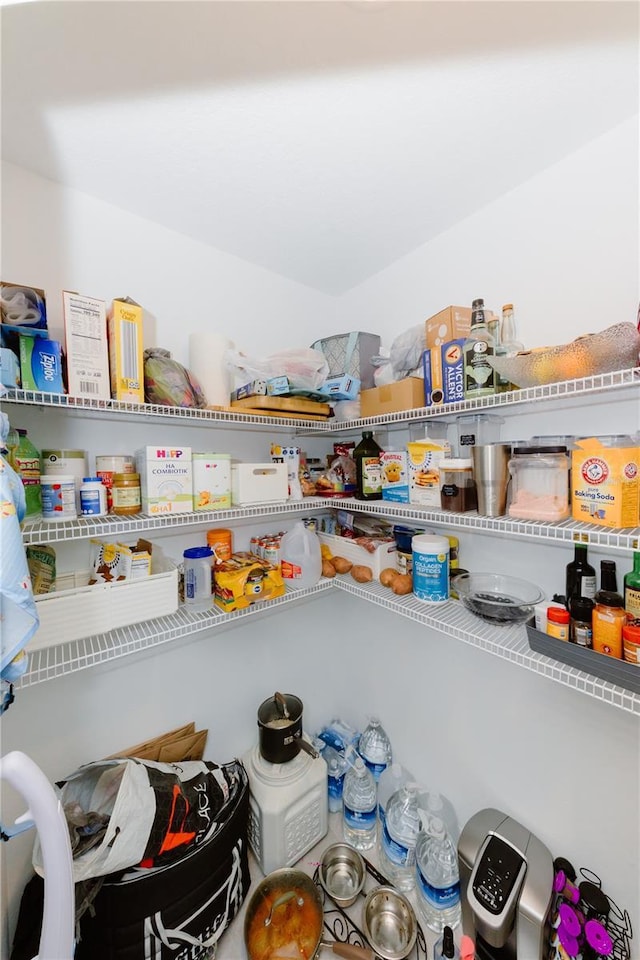 view of pantry