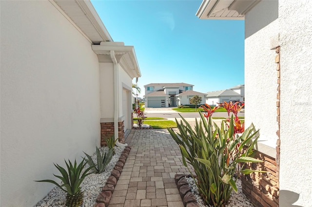 view of patio with a residential view