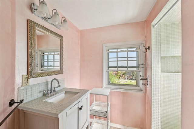 bathroom featuring vanity