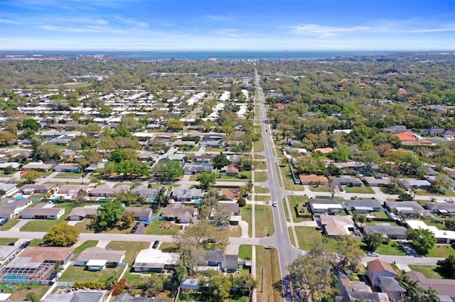 bird's eye view with a residential view