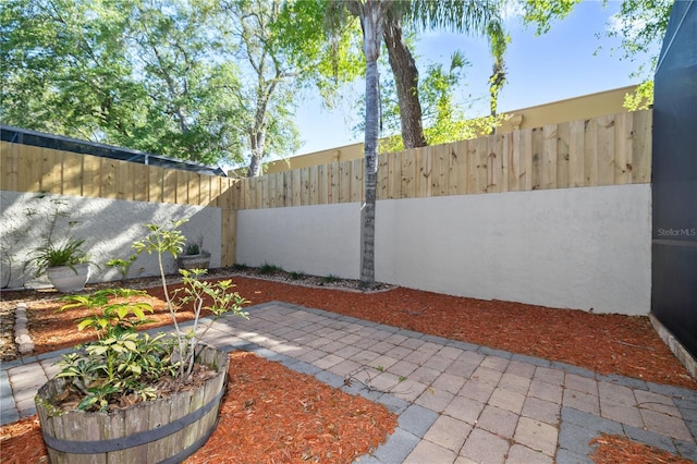 view of patio / terrace with a fenced backyard