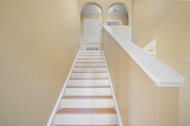 stairway with visible vents