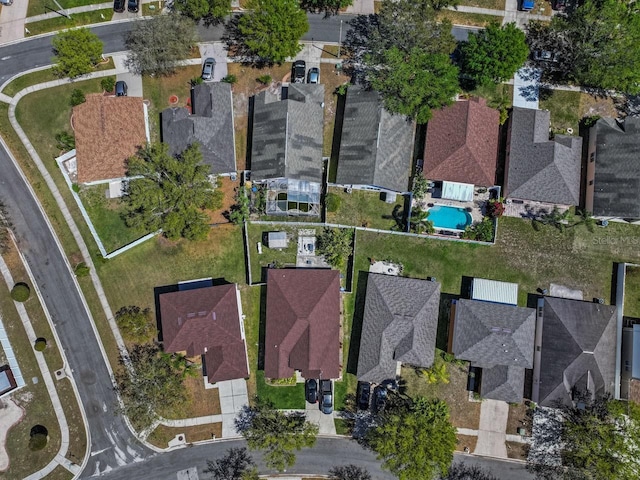 birds eye view of property featuring a residential view