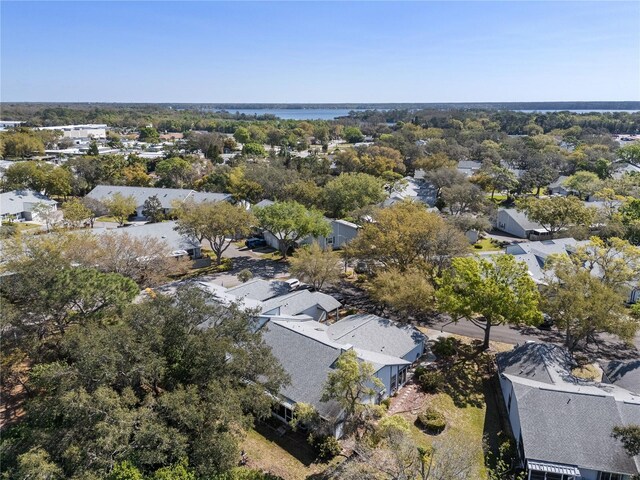 drone / aerial view with a residential view