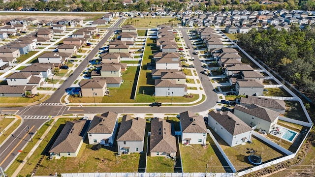 birds eye view of property featuring a residential view