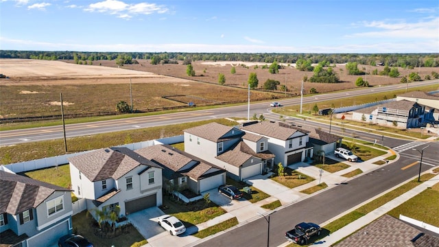 aerial view featuring a residential view