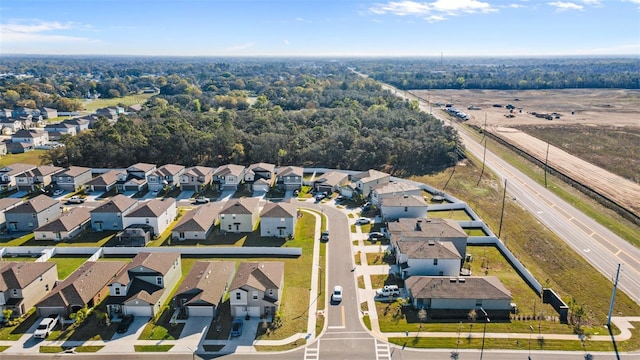 bird's eye view featuring a residential view