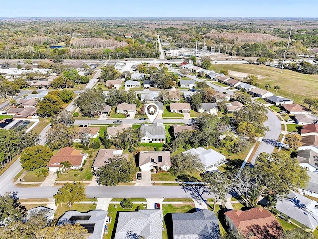 aerial view featuring a residential view