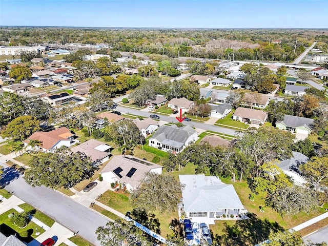 aerial view featuring a residential view