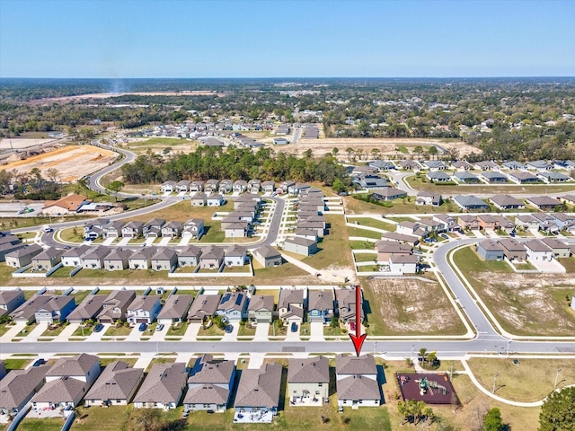 aerial view featuring a residential view